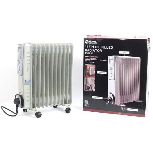 206 - Boxed My Home eleven fin oil filled electric radiator, 56cm high x 46cm wide