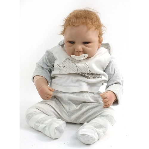 6 - Ashton Drake Huti Babies boy baby doll, 58cm high