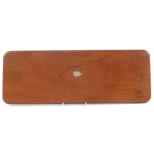 1106 - Karl Holmberg, 1970s Swedish teak serving tray, label to the base, 55cm wide