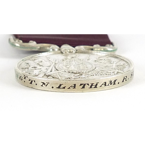 1542 - Victorian British military Army Long Service and Good Conduct medal awarded to 1606.CR.SGTT.N.LATHAM... 