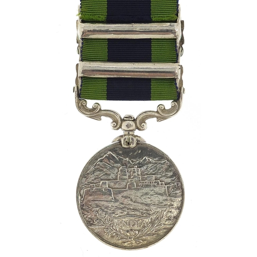 1539 - British military George V India General Service medal with Afghanistan N.W.F. 1919 and North West Fr... 