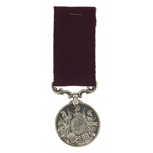 1538 - Victorian British military Army Long Service and Good Conduct medal awarded to 1224.PTEJ.SMITH.35THF... 