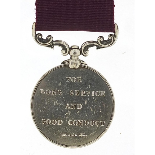 1538 - Victorian British military Army Long Service and Good Conduct medal awarded to 1224.PTEJ.SMITH.35THF... 