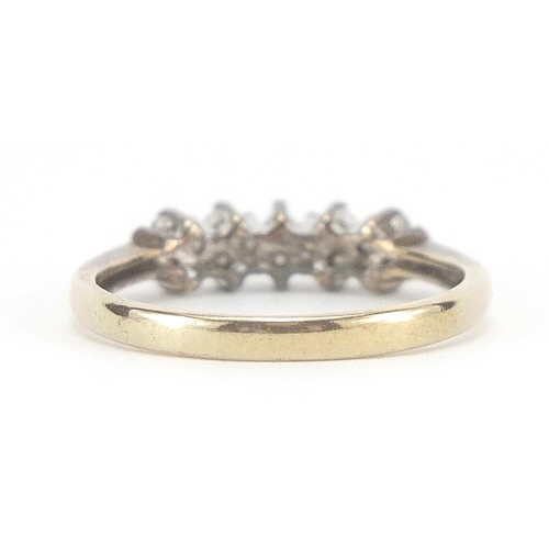 1926 - 9ct gold diamond ring, approximately 0.24 carat, size L/M, 1.5g