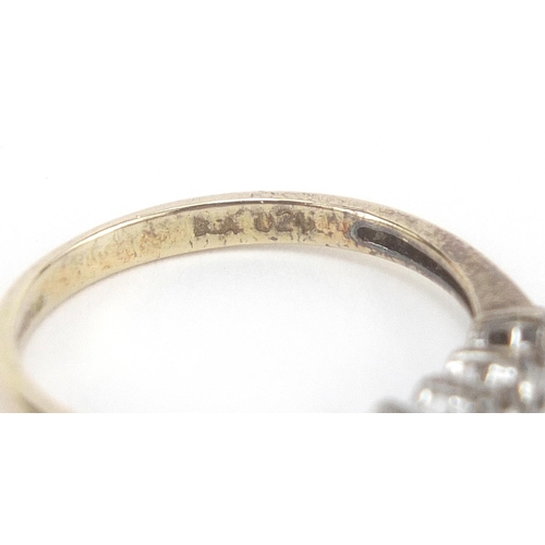 1926 - 9ct gold diamond ring, approximately 0.24 carat, size L/M, 1.5g