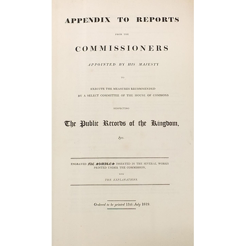 1376 - Appendix to Reports from the Commissioners Appointed by His Majesty to Execute the Measures Recommen... 