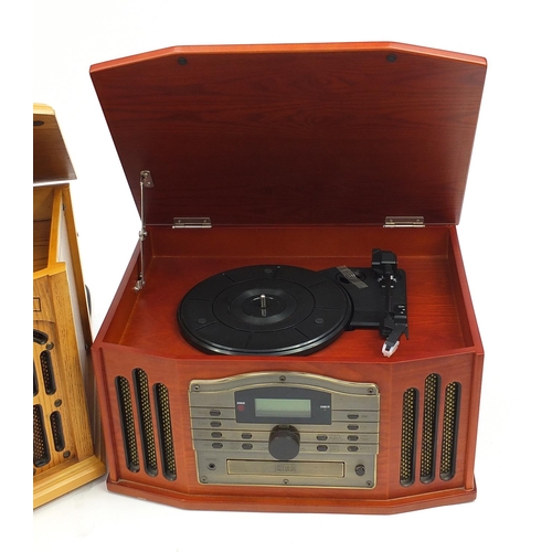 1069 - Audio equipment comprising Decca model 10 portable gramophone, Thomas Pacconi phonograph model TPC-M... 