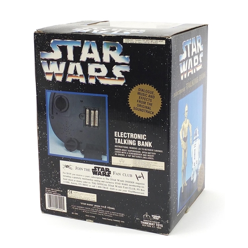 1503 - Star Wars electronic talking money bank with box by Thinkway