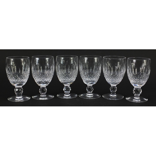 549 - Set of six Waterford Crystal drinking glasses, each 12.5cm high