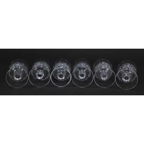 549 - Set of six Waterford Crystal drinking glasses, each 12.5cm high