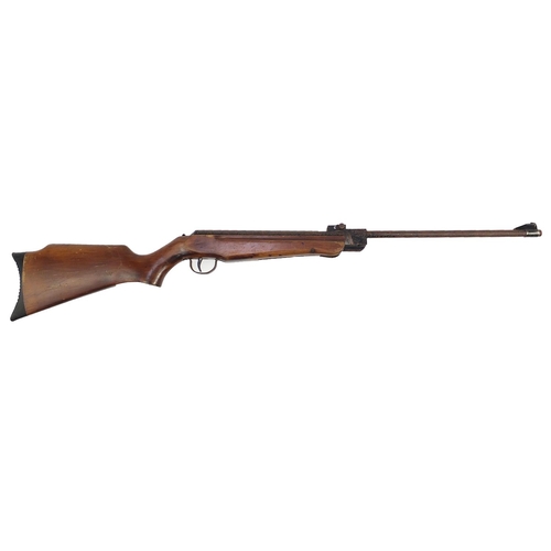 1621 - Vintage Webley Hawk snap barrel air rifle, 104cm in length