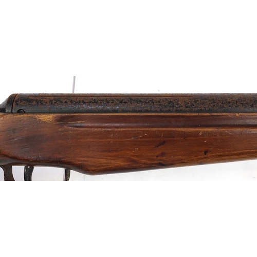 1621 - Vintage Webley Hawk snap barrel air rifle, 104cm in length