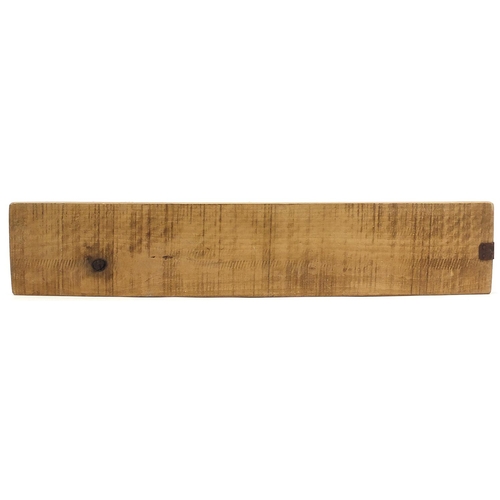 342 - Stanley No 68 wooden shop display advertising sign in the form of a rule, 102cm x 17cm