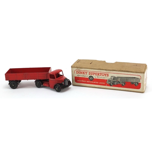 1443 - Dinky Supertoys diecast Bedford articulated lorry with box, numbered 521