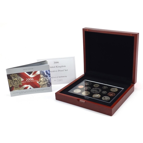 458 - 2006 United Kingdom Executive proof set with box and certificate numbered 4331