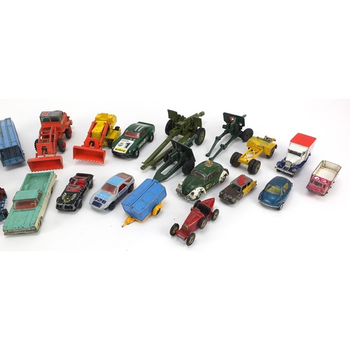 1498 - Collection of vintage diecast vehicles including Dinky, Matchbox and Lesney