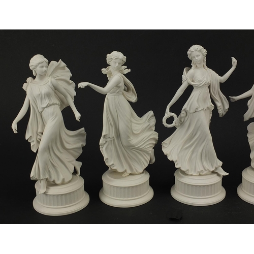 521 - Set of six Wedgwood The Dancing Hours Collection limited edition figurines, each 24.5cm high