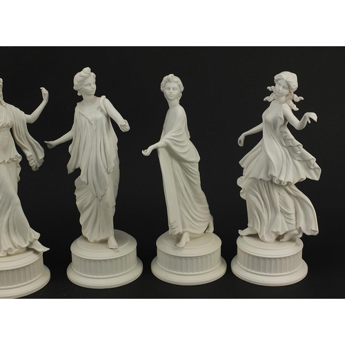 521 - Set of six Wedgwood The Dancing Hours Collection limited edition figurines, each 24.5cm high