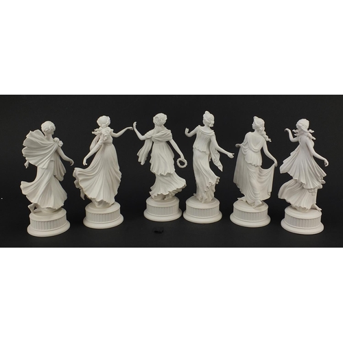 521 - Set of six Wedgwood The Dancing Hours Collection limited edition figurines, each 24.5cm high