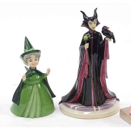 520 - Five Royal Doulton Sleeping Beauty figures from the Disney Showcase Collection, with boxes, comprisi... 