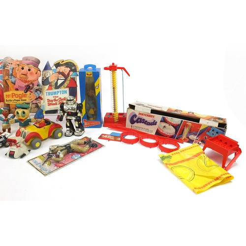 1114 - Vintage toys, some with boxes including Pelham Thunderbirds puppet, Matchbox Cascade, Tonka vehicles... 