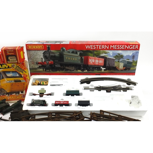 1059 - Model railway train sets, track and accessories including Tri-ang locomotive and Hornby