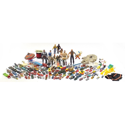 1064 - Large collection of vintage and later toys including diecast vehicles, Planet of the Apes figures, S... 