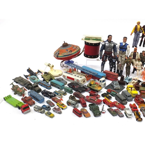 1064 - Large collection of vintage and later toys including diecast vehicles, Planet of the Apes figures, S... 