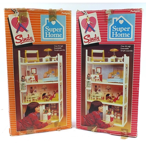 1488 - Two vintage Sindy Super Homes by Pedigree with boxes