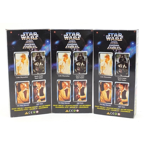 1501 - Three Star Wars action figures with boxes by Kenner