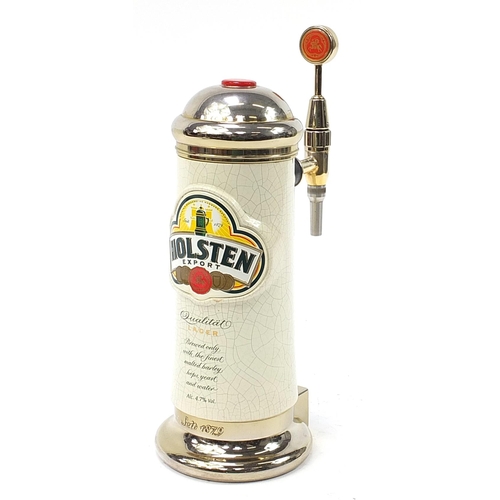 628 - Holsten Export Lager bar pump, 33cm high