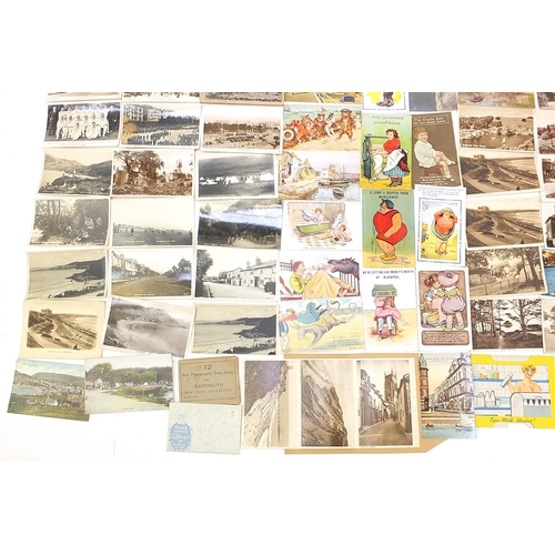 1001 - Edwardian and later topographical and comical postcards, some photographic including Scarborough, Ke... 