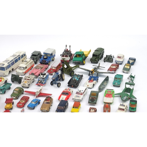 1018 - Collection of vintage diecast vehicles including Dinky, Britains and Corgi