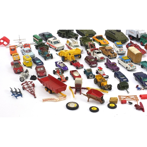 1018 - Collection of vintage diecast vehicles including Dinky, Britains and Corgi