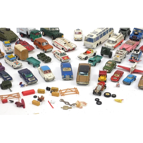 1018 - Collection of vintage diecast vehicles including Dinky, Britains and Corgi