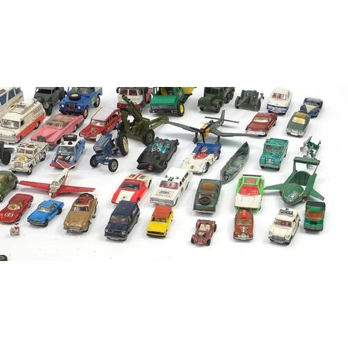 1018 - Collection of vintage diecast vehicles including Dinky, Britains and Corgi