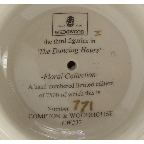 513 - Four Wedgwood The Dancing Hours figurines, each limited edition 771/7500, 24.5cm high