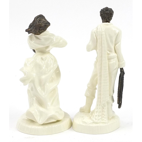 515 - Two Minton figures comprising The Fisherman and Sea Breezes, the largest 25.5cm high