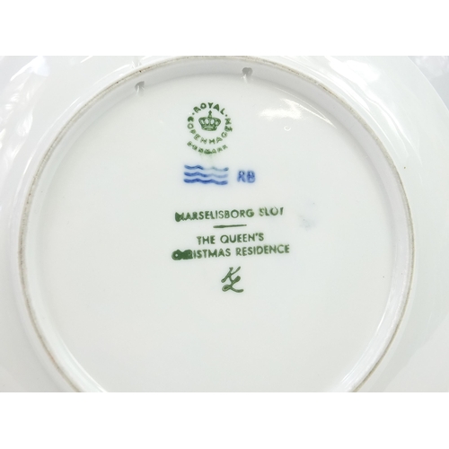 657 - Nine Royal Copenhagen Christmas and Special Day plates, the largest 23cm in diameter