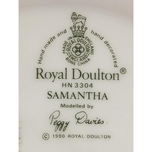 547 - Four Royal Doulton figurines comprising Top o' the Hill HN1834, Samantha HN3304, Karen 3270 and Spri... 