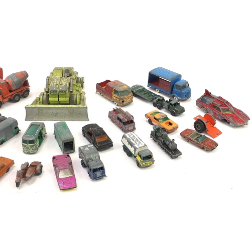 807 - Vintage diecast vehicles including Dinky, Corgi and Matchbox by Lesney