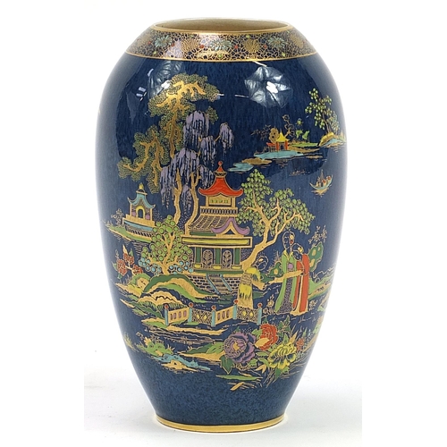 101 - Crown Devon, Art Deco Chinese lustre vase, 22cm high