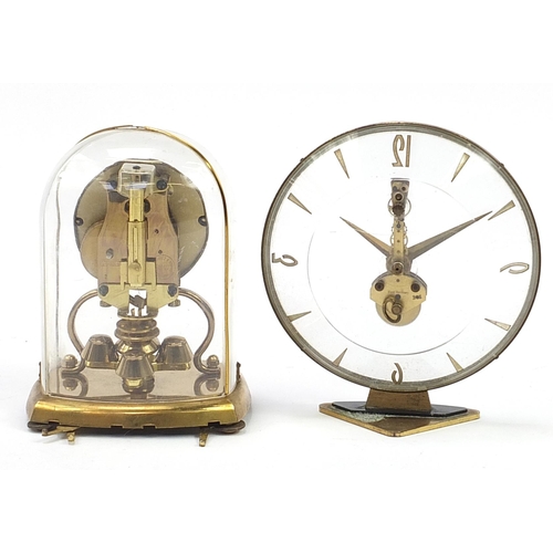 770 - Two vintage clocks comprising Schatz and Estyma, the largest 16.5cm high