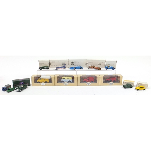 1066A - Fourteen collectable diecast vehicles, mostly with boxes, including Lledo, Lesney and Corgi