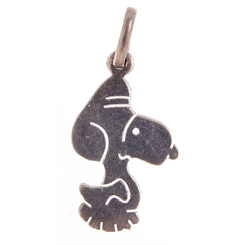 2181 - Silver Snoopy pendant, 3.3cm high, 2.9g