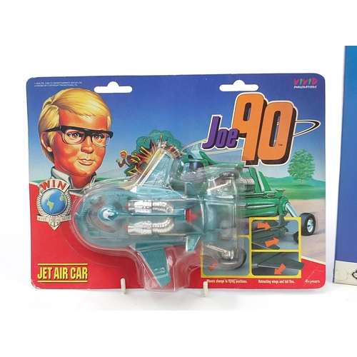 1499 - Three vintage toys comprising Joe 90 Jet Air car, Captain Scarlet Spectrum Command Team and Thunderb... 