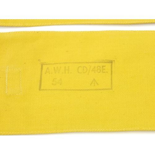 1576 - Twelve military interest Civil Defence Corps embroidered armbands including Warden, Headquarters, We... 