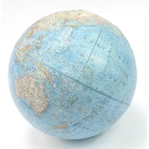 1348 - Large National Geographic globe, approximately 40cm in diameter