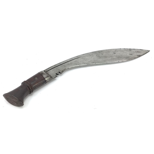 1617 - Military interest Gurkha's kukri knife, impressed marks to the blade, 43cm in length