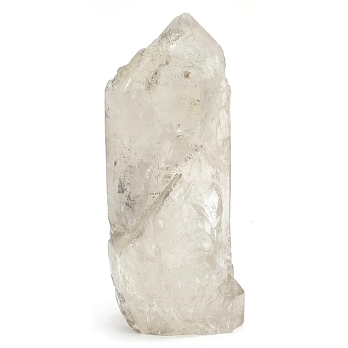 279 - Large rock crystal obelisk, 26.5cm high